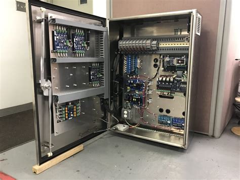 electrical control enclosure|electrical enclosure with back panel.